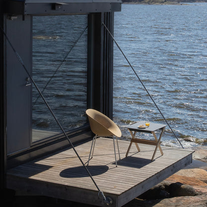 Mat Armchair - Steel by Normann Copenhagen - Cream Base / Hemp