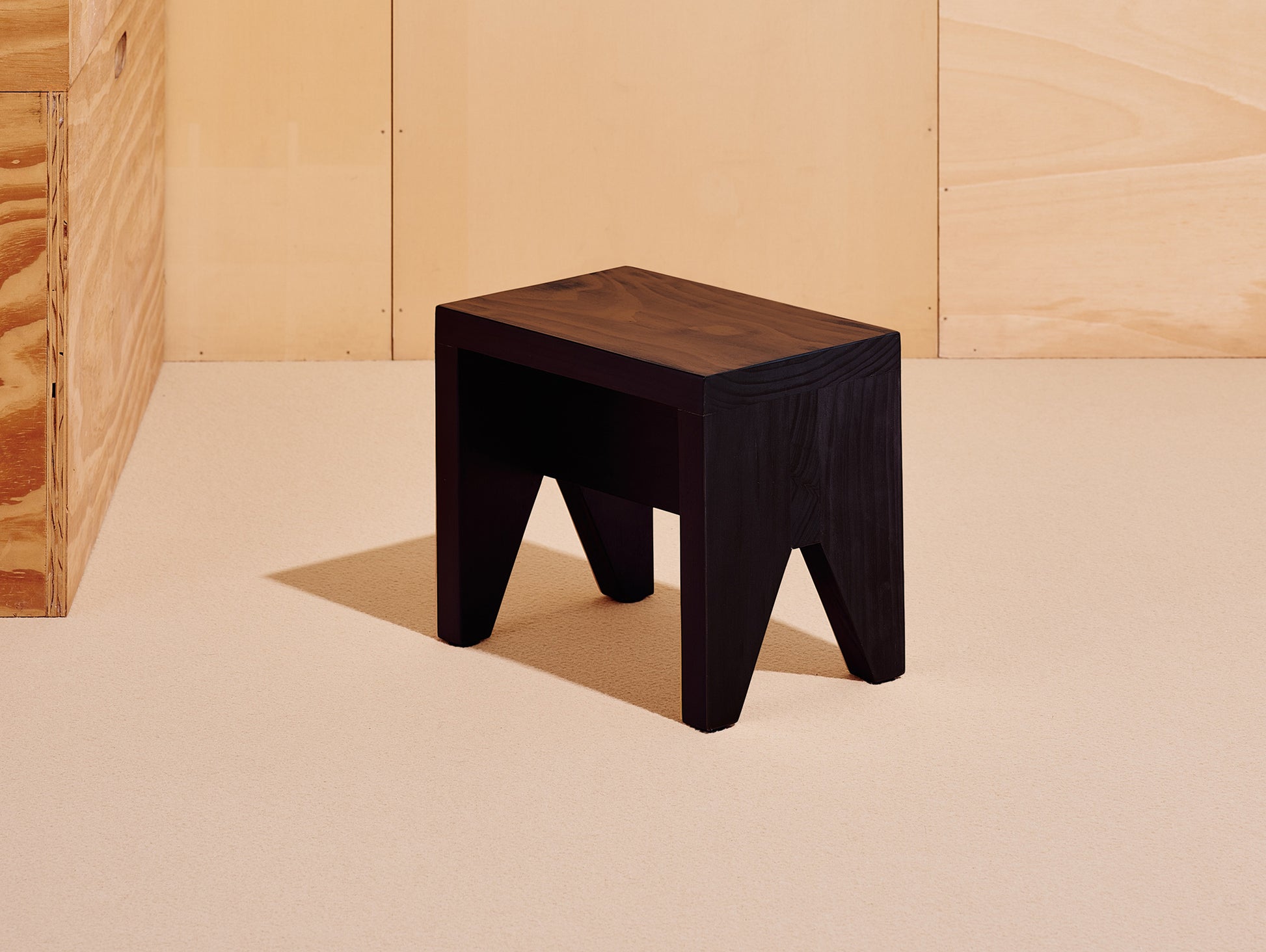Manolito Stool by HAY - Short / Black Pine