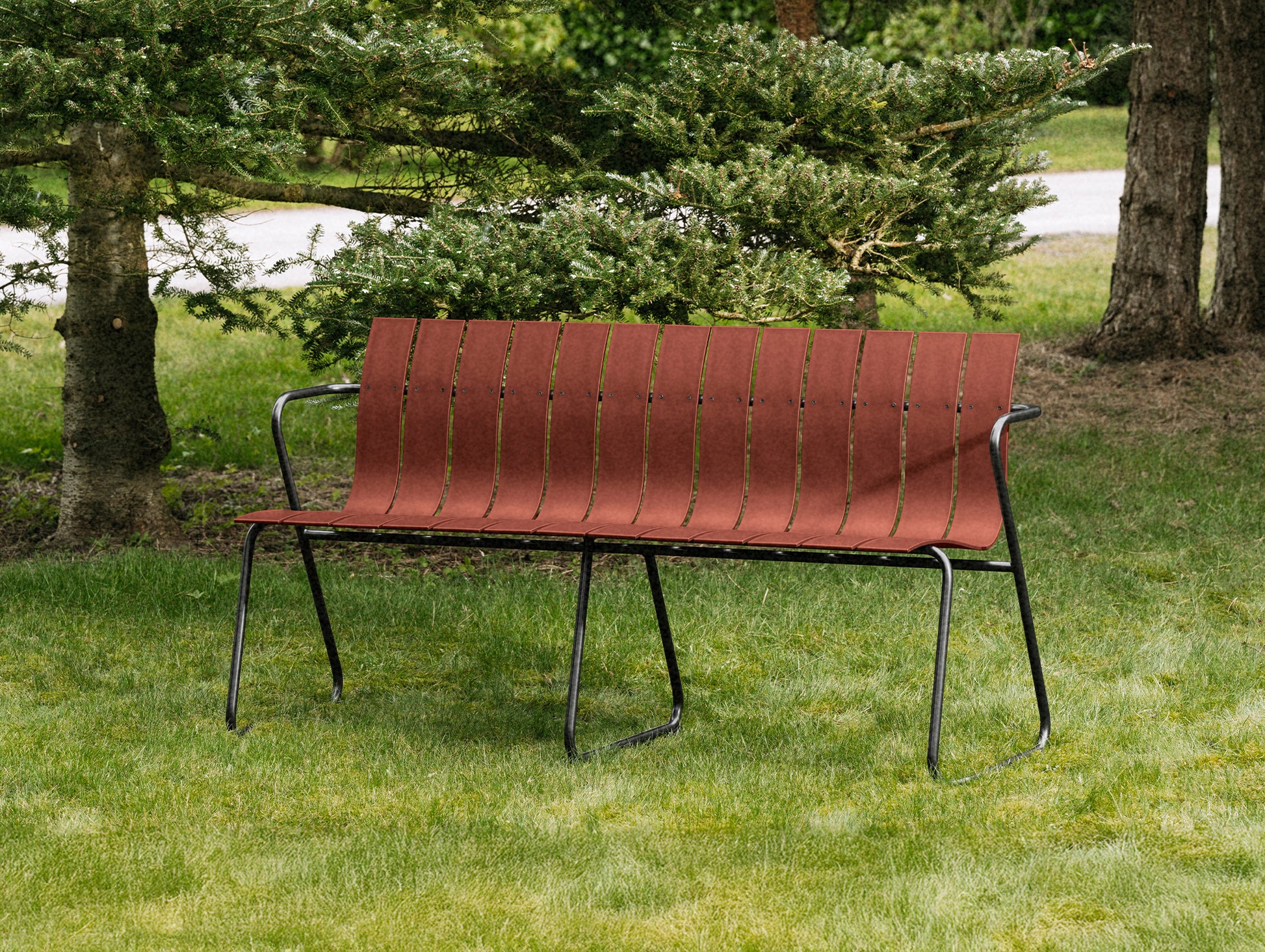 Ocean Bench by Mater - Burnt Red
