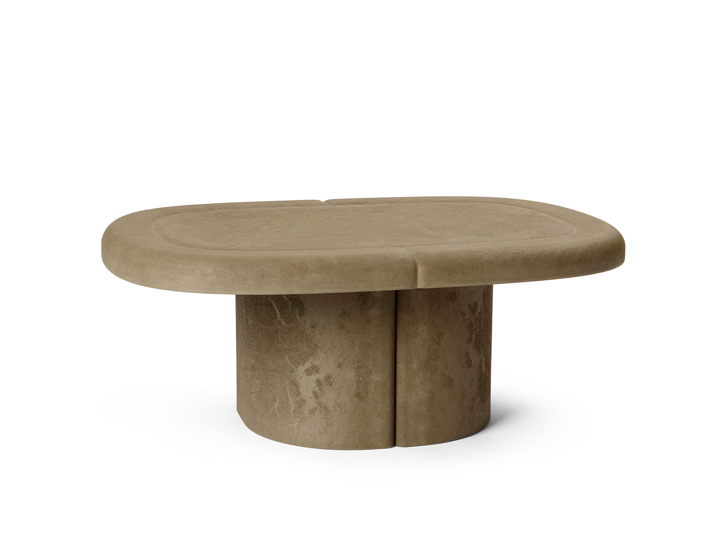 Alder Lounge Table by Mater - Oval / Earth Grey