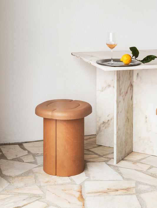 Alder Stool by Mater - Biodegradable Terracotta