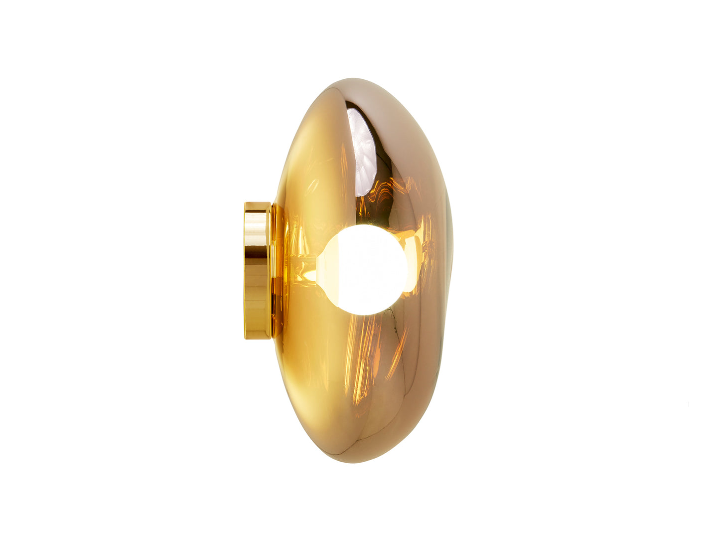 Melt Surface LED Wall Lamp by Tom Dixon - Gold