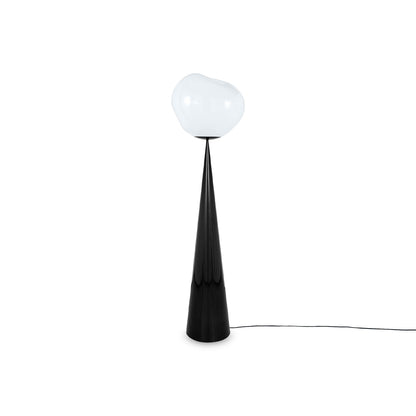 Melt LED Cone Fat Floor Lamp by Tom Dixon - Black Cone /  Opal