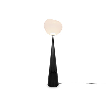 Melt LED Cone Fat Floor Lamp by Tom Dixon - Black Cone /  Opal