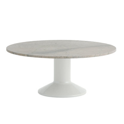 Midst Coffee Table by Muuto - Grey Marble Tabletop / Grey Steel Base