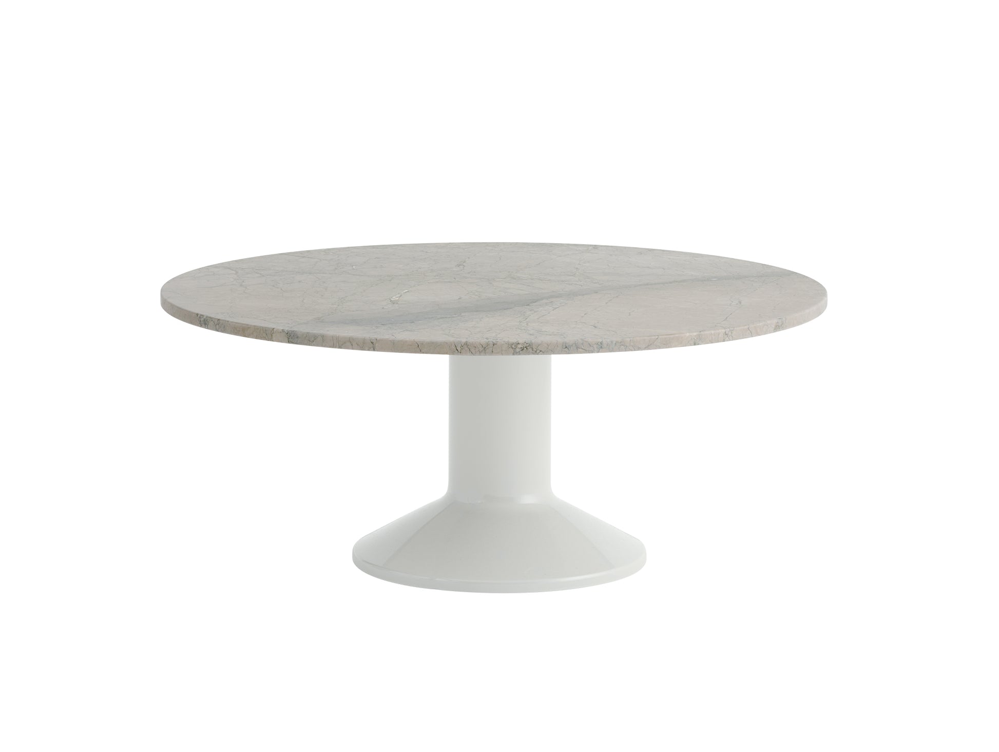Midst Coffee Table by Muuto - Grey Marble Tabletop / Grey Steel Base