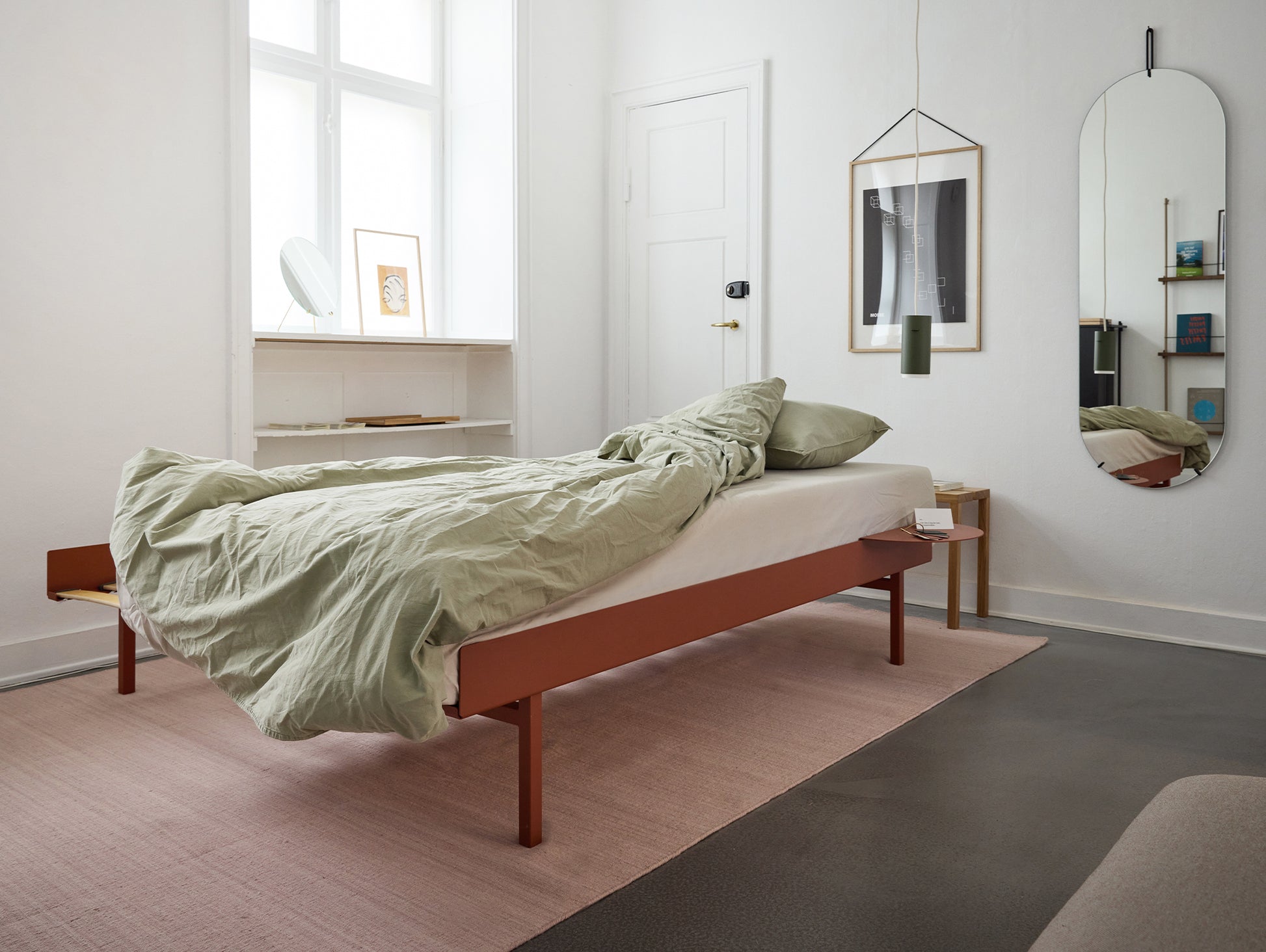 Moebe Bed High 90-180 cm - Terracotta