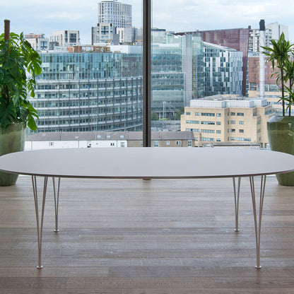 Superellipse Dining Table (Laminate Tabletop) by Fritz Hansen