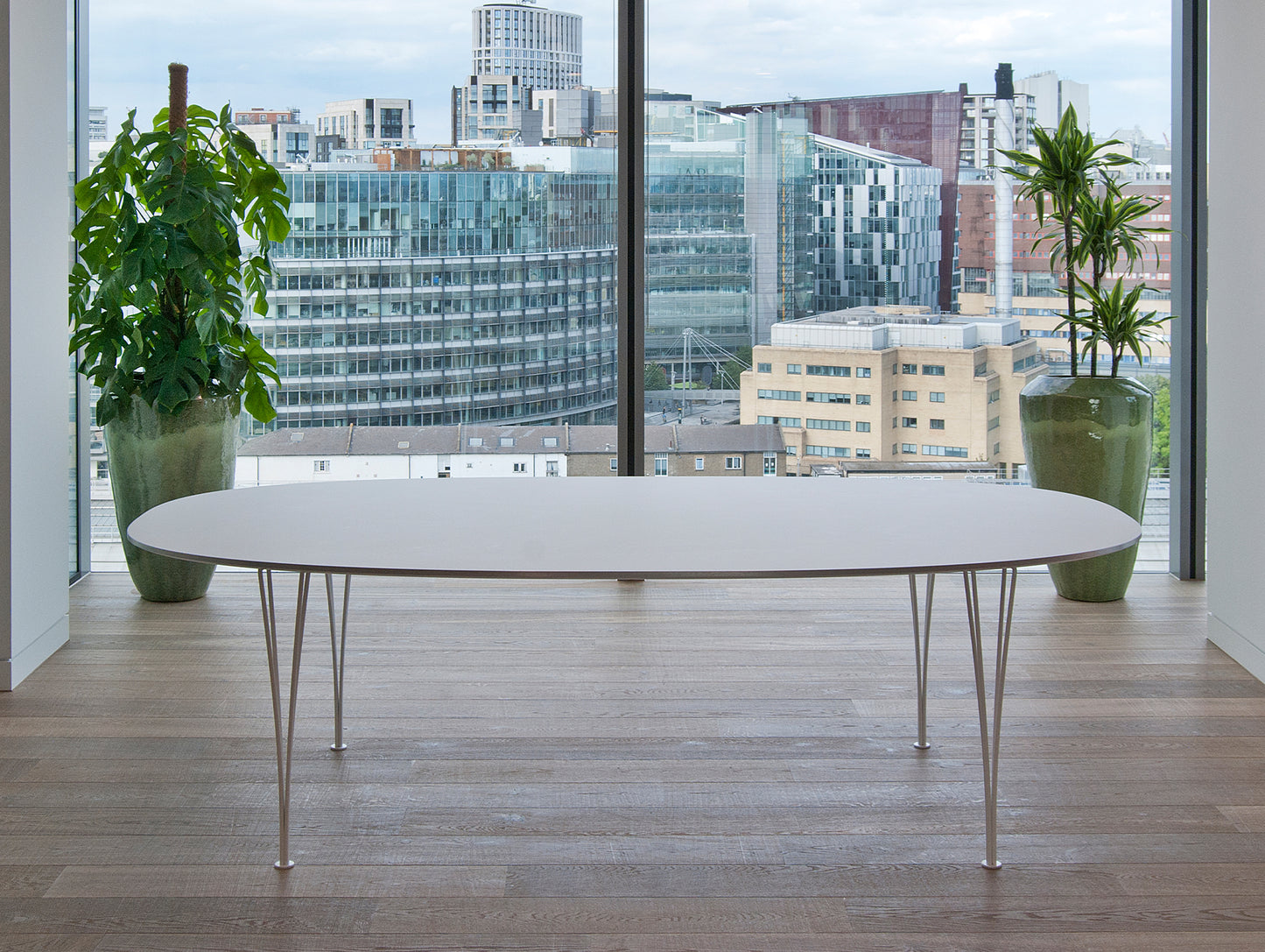 Superellipse Dining Table (Laminate Tabletop) by Fritz Hansen