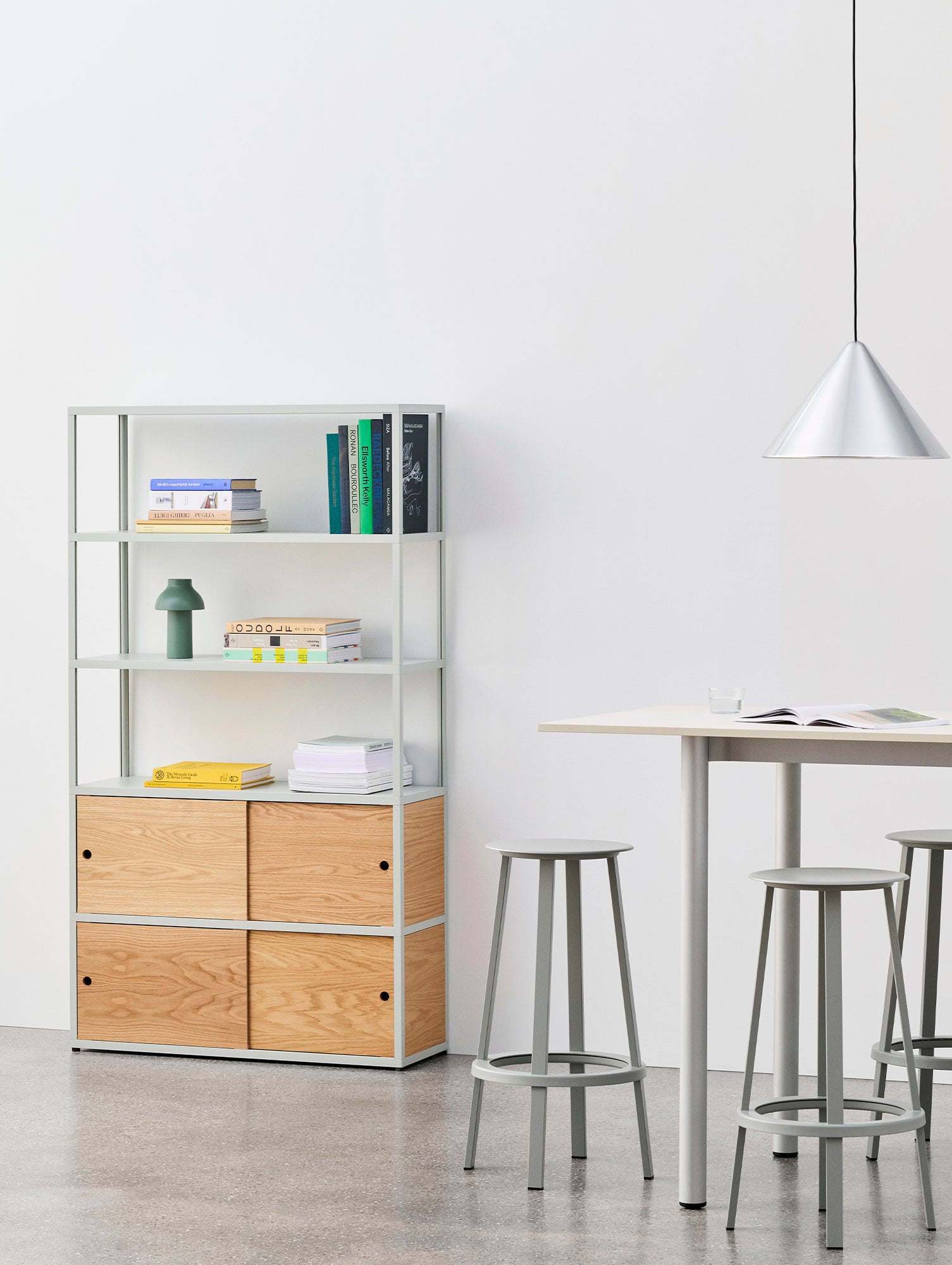 New Order Shelving - Combination 503 by HAY - Light Grey