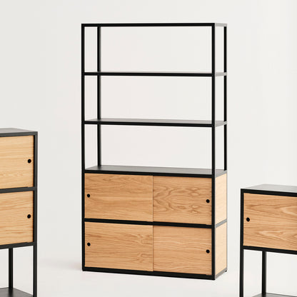 New Order Shelving - Combination 503 by HAY - Charcoal