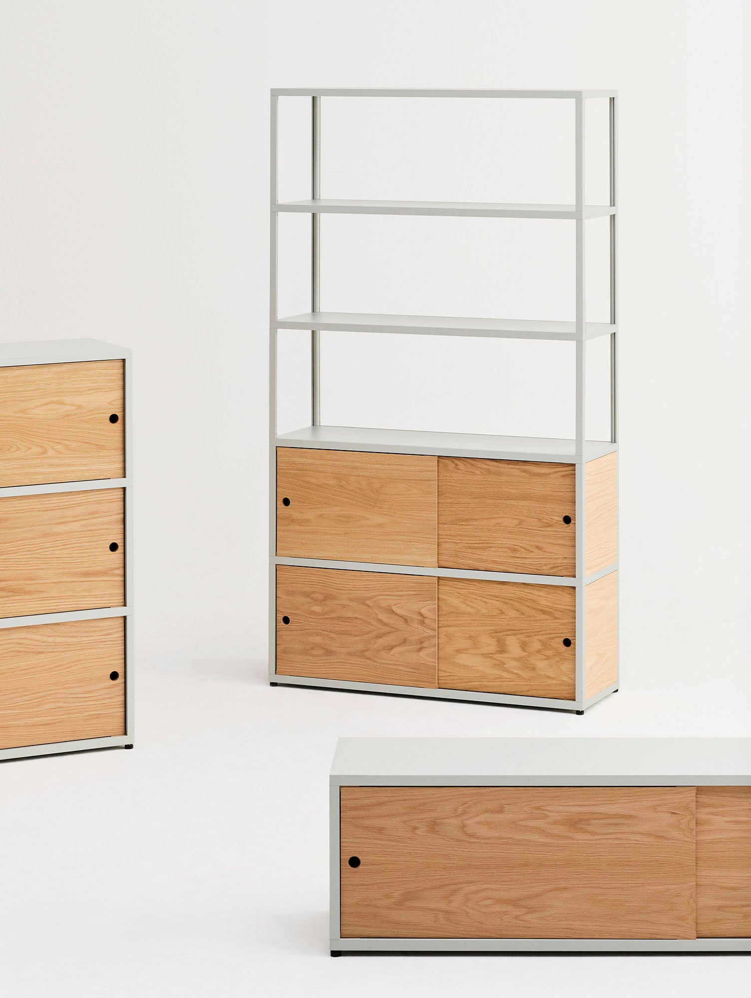 New Order Shelving - Combination 503 by HAY - Light Grey
