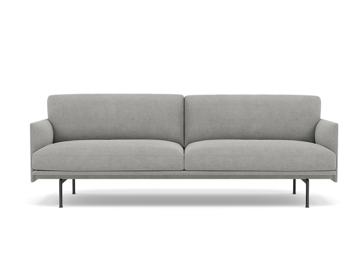 Outline Soft 3-Seater Sofa by Muuto - Fiord 151