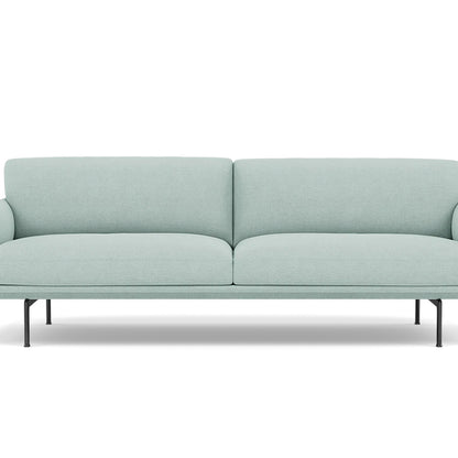 Outline Soft 3-Seater Sofa by Muuto - Fiord 721