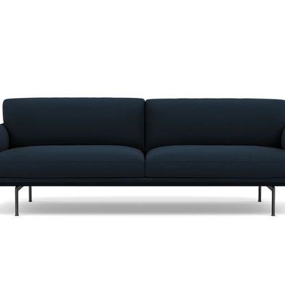 Outline Soft 3-Seater Sofa by Muuto - Steelcut Trio 796