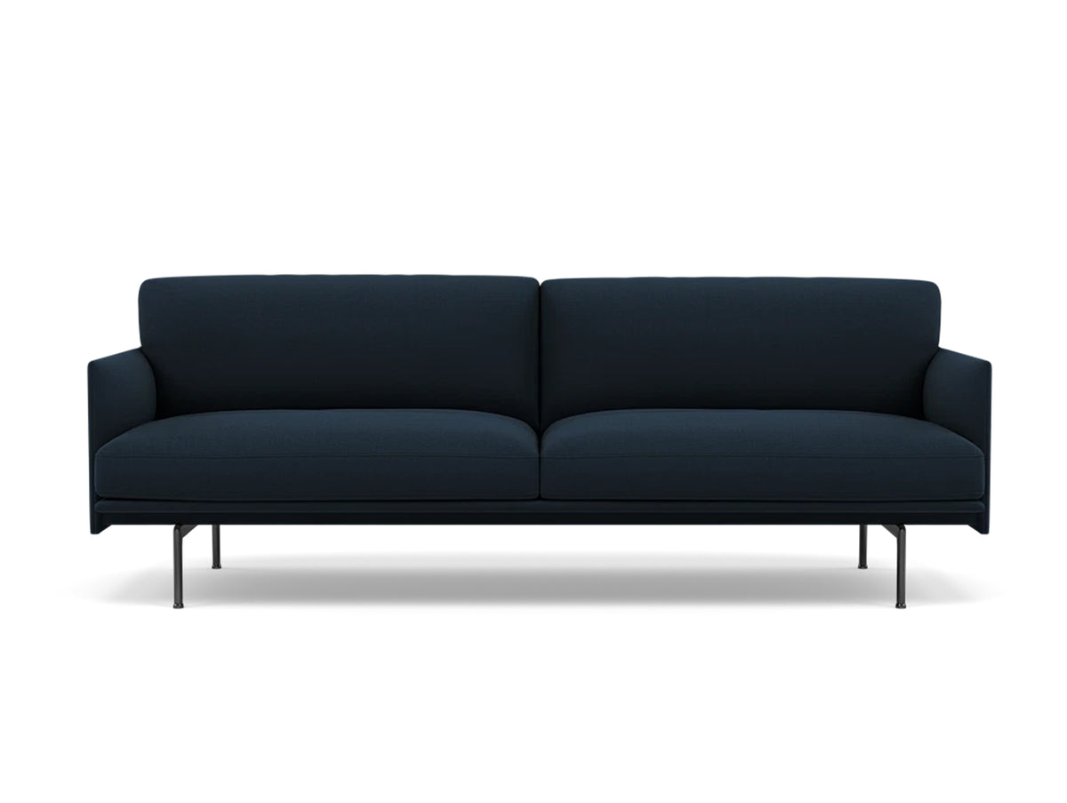 Outline Soft 3-Seater Sofa by Muuto - Steelcut Trio 796