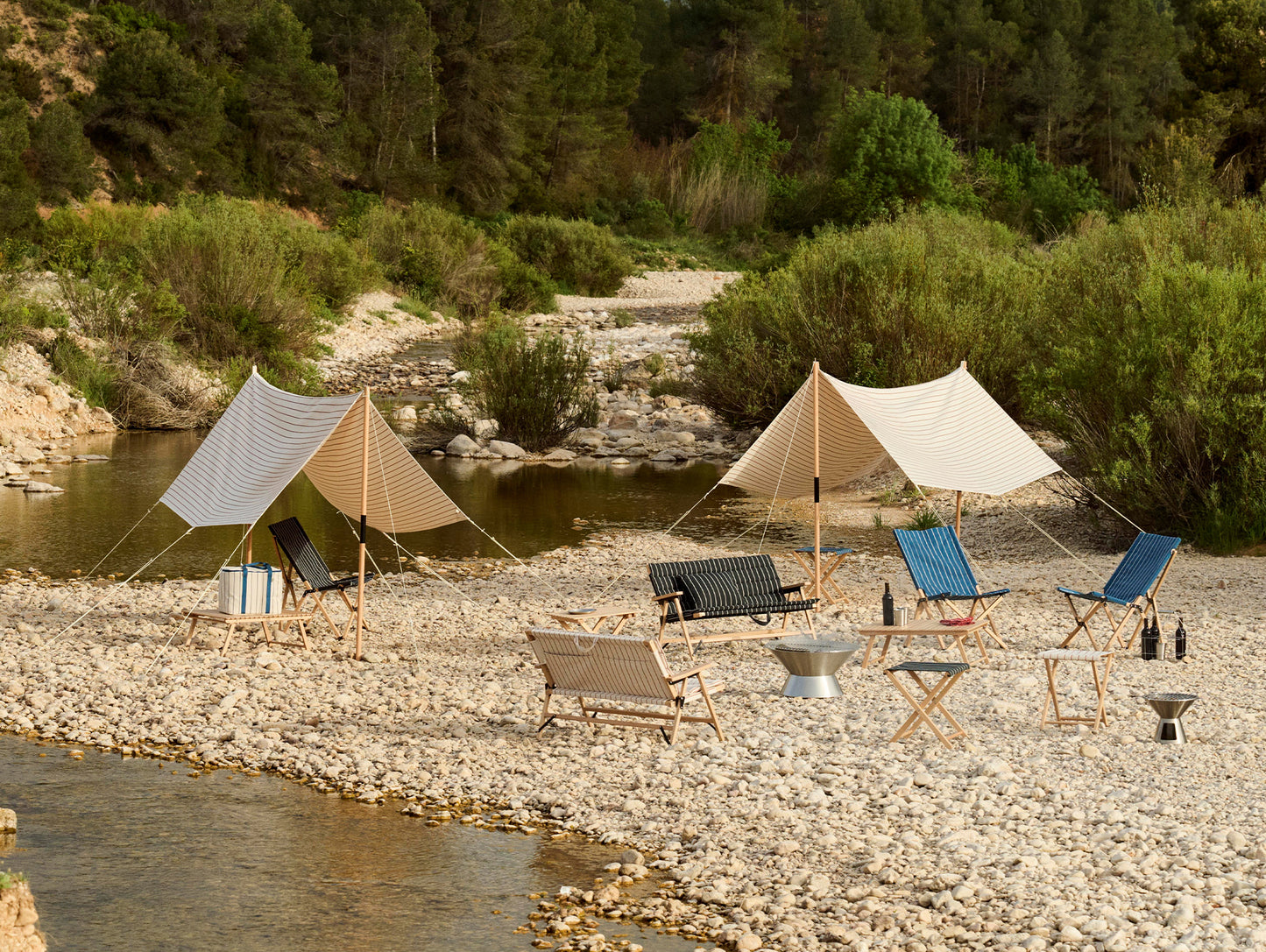 Outdoor Market Folding Sofa Cushion by HAY 