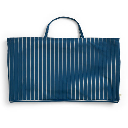 Outdoor Market Folding Sofa by HAY - Blue with Beige Stripe
