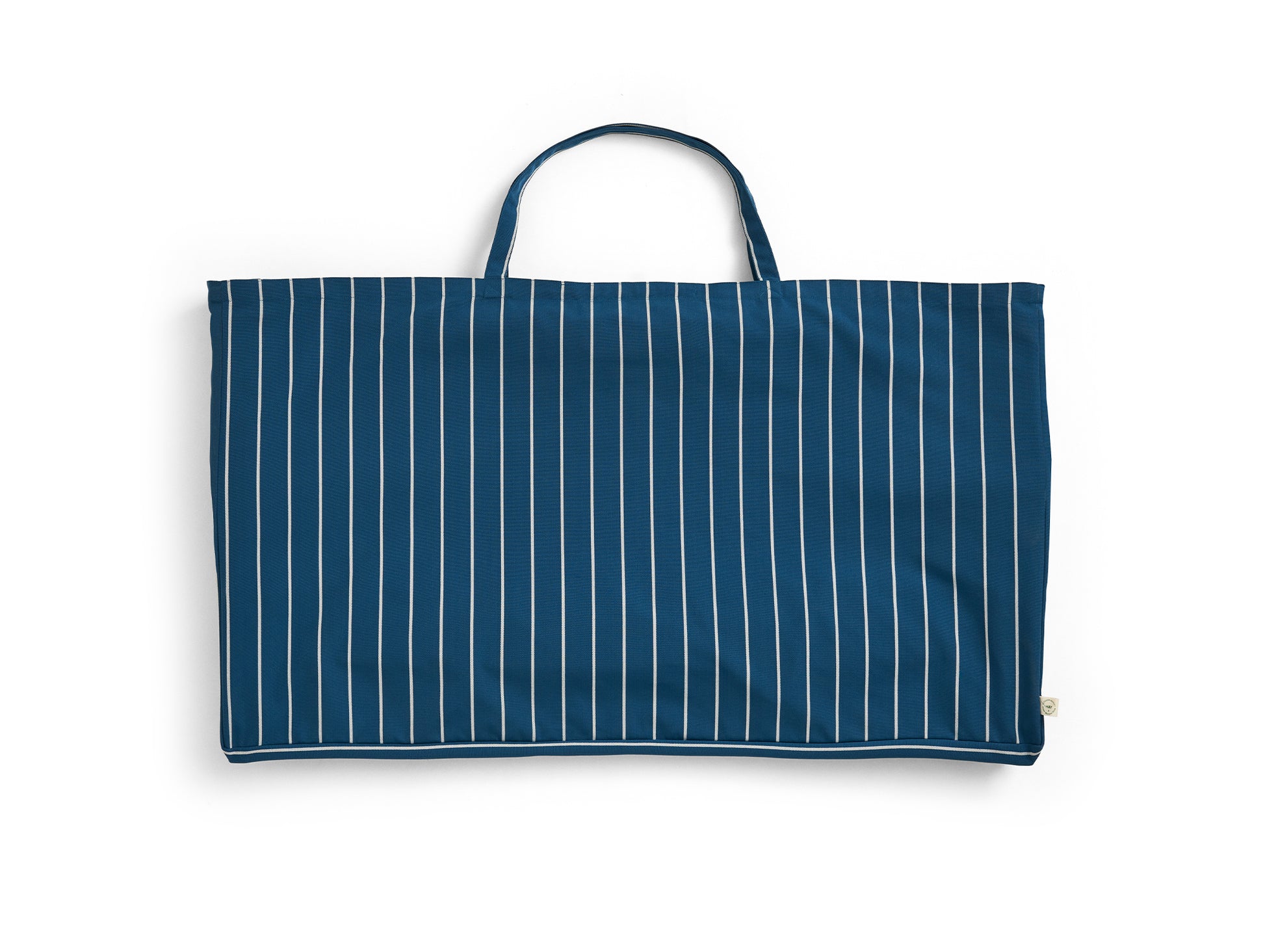 Outdoor Market Folding Sofa by HAY - Blue with Beige Stripe