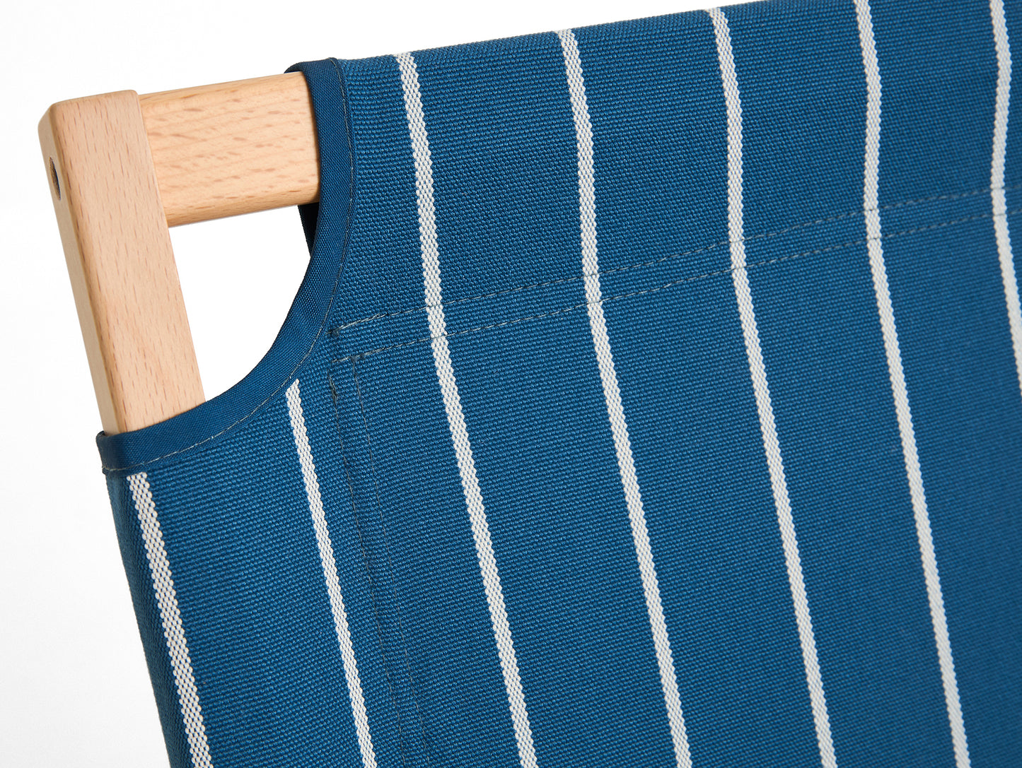 Outdoor Market Folding Sofa by HAY - Blue with Beige Stripe