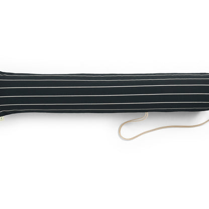 Outdoor Market Folding Sofa Cushion by HAY - Black with Beige Stripe