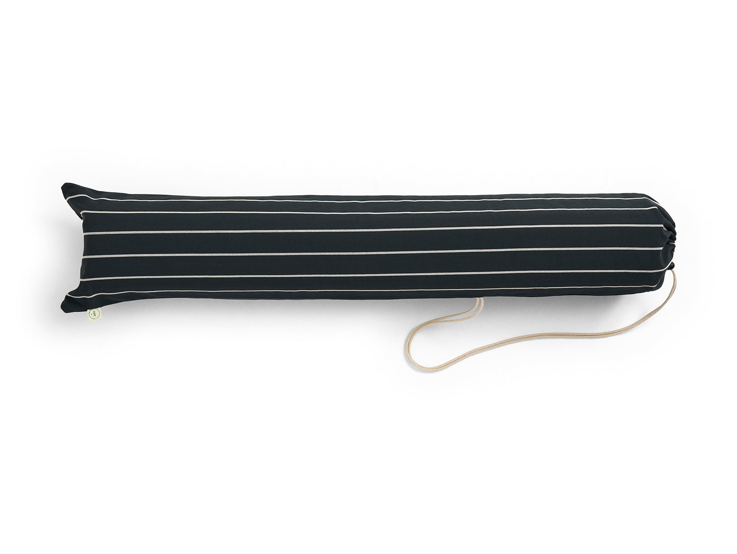 Outdoor Market Folding Sofa Cushion by HAY - Black with Beige Stripe