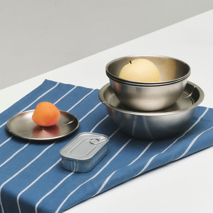 Outdoor Market Steel Bowl with Lid by HAY