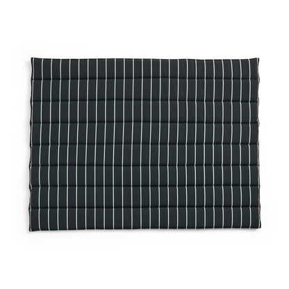 Outdoor Market Folding Sofa Cushion by HAY - Black with Beige Stripe