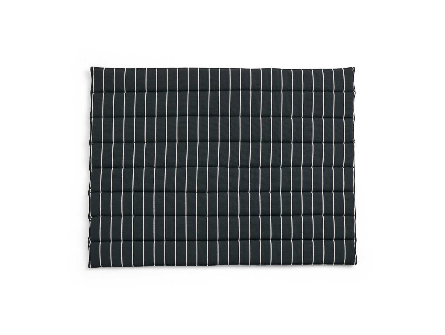 Outdoor Market Folding Sofa Cushion by HAY - Black with Beige Stripe