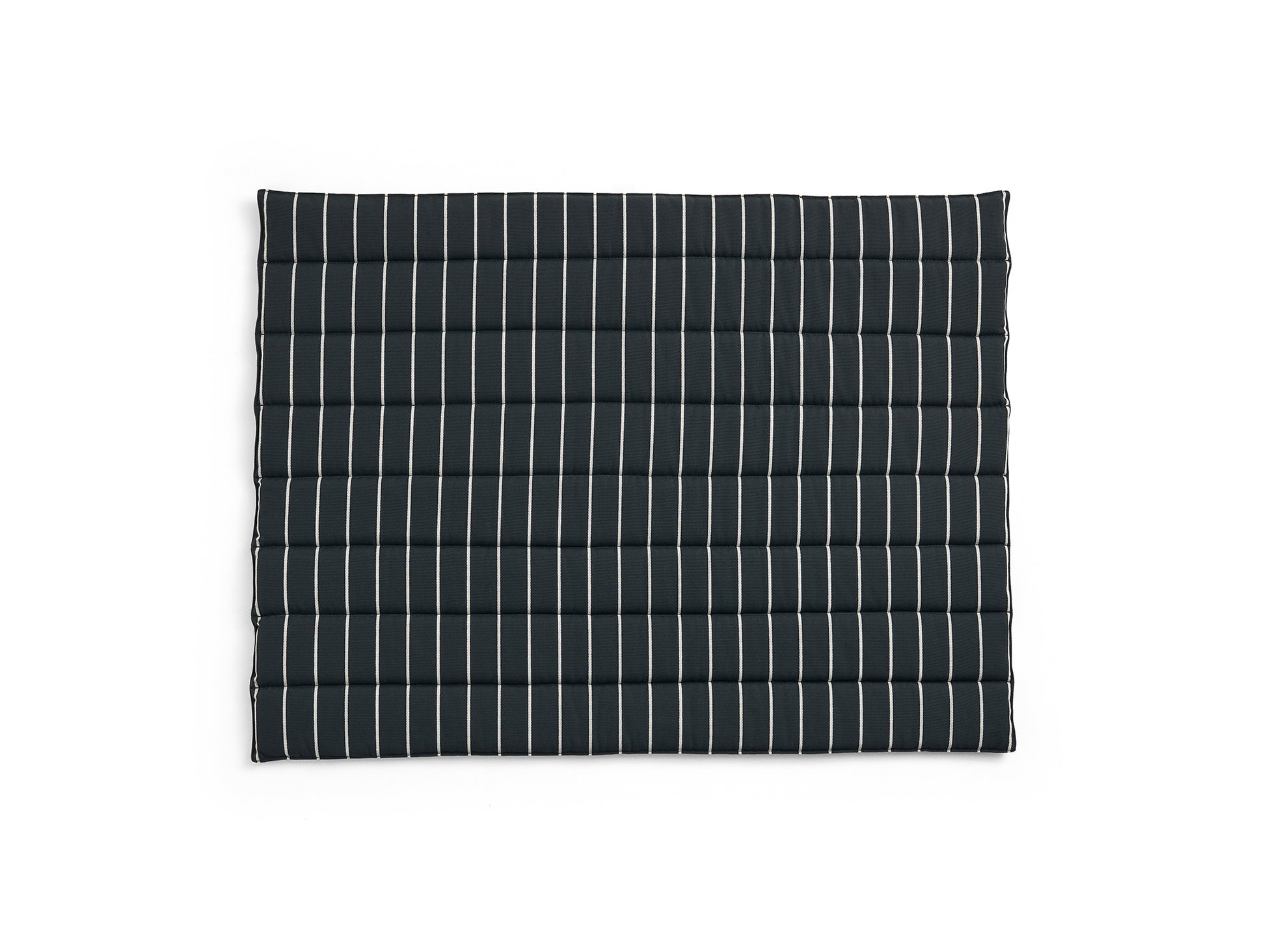 Outdoor Market Folding Sofa Cushion by HAY - Black with Beige Stripe