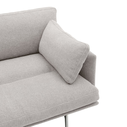 Outline Soft 3-Seater Sofa by Muuto - Clay 12