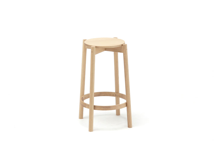 Castor Barstool by Karimoku New Standard - Low / Lacquered Oak