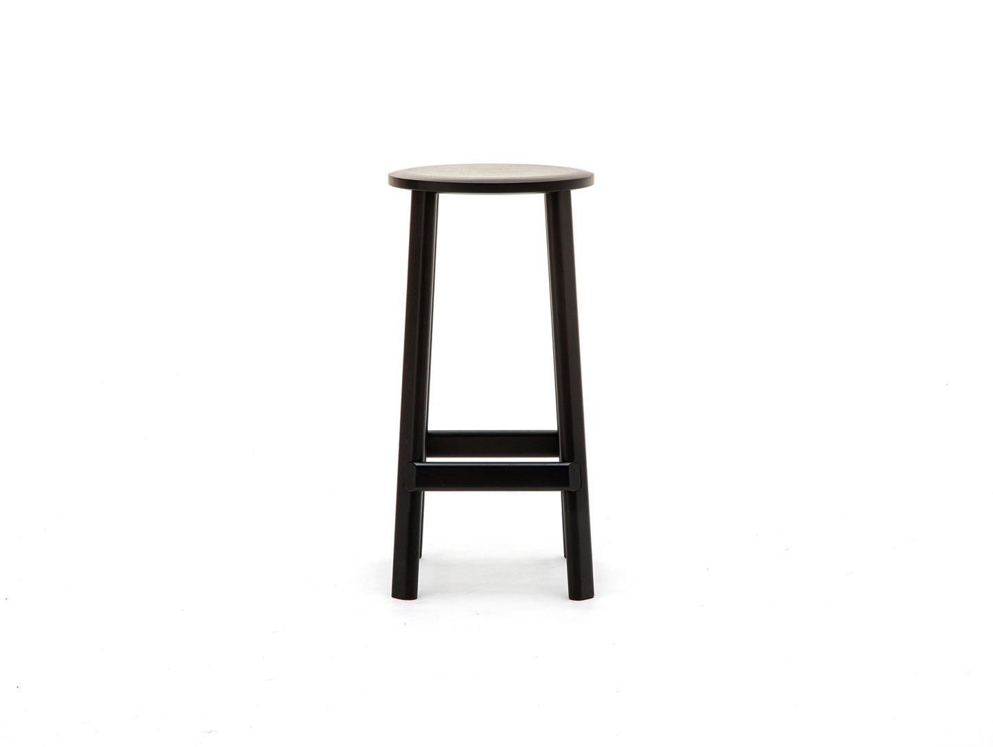 Archive Barstool by Karimoku New Standard - Low / Black Lacquered Oak