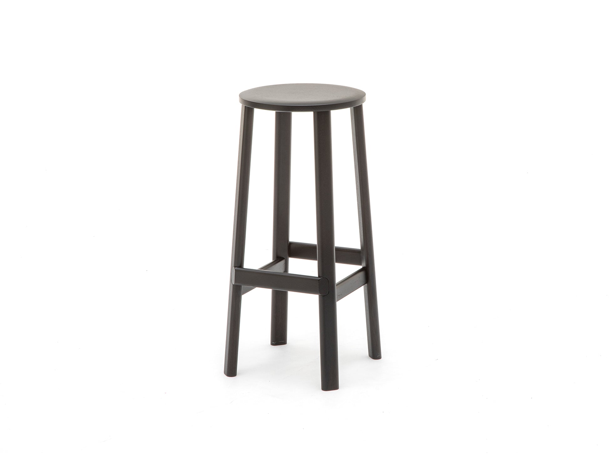 Archive Barstool by Karimoku New Standard - High / Black Lacquered Oak