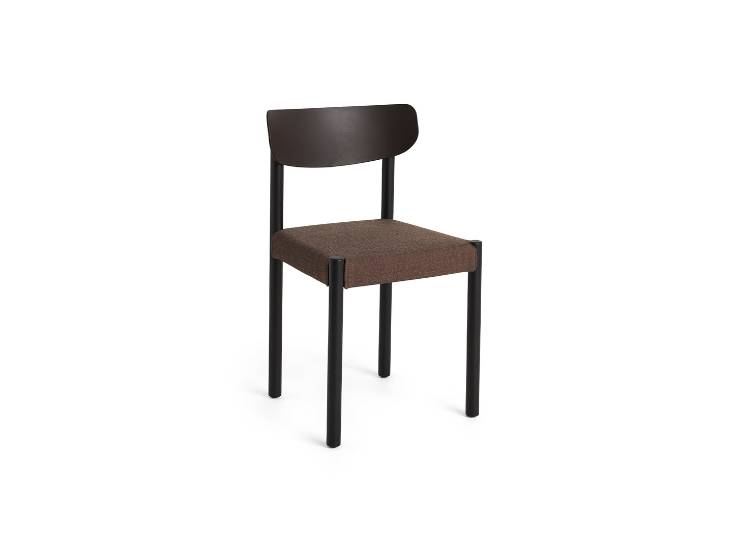 Pack Chair 11 by HAY - Iron Black Oak Base / Graphite Brown Backrest / Remix 356