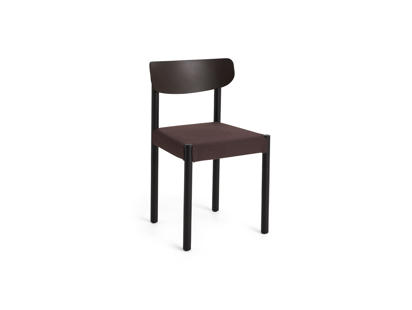 Pack Chair 11 by HAY - Iron Black Oak Base / Graphite Brown Backrest / Steelcut 695