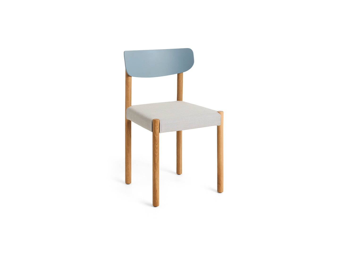 Pack Chair 11 by HAY - Oiled Oak Base / Ash Blue Backrest / Remix 606