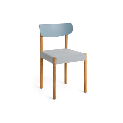 Pack Chair 11 by HAY - Oiled Oak Base / Ash Blue Backrest / Steelcut 140