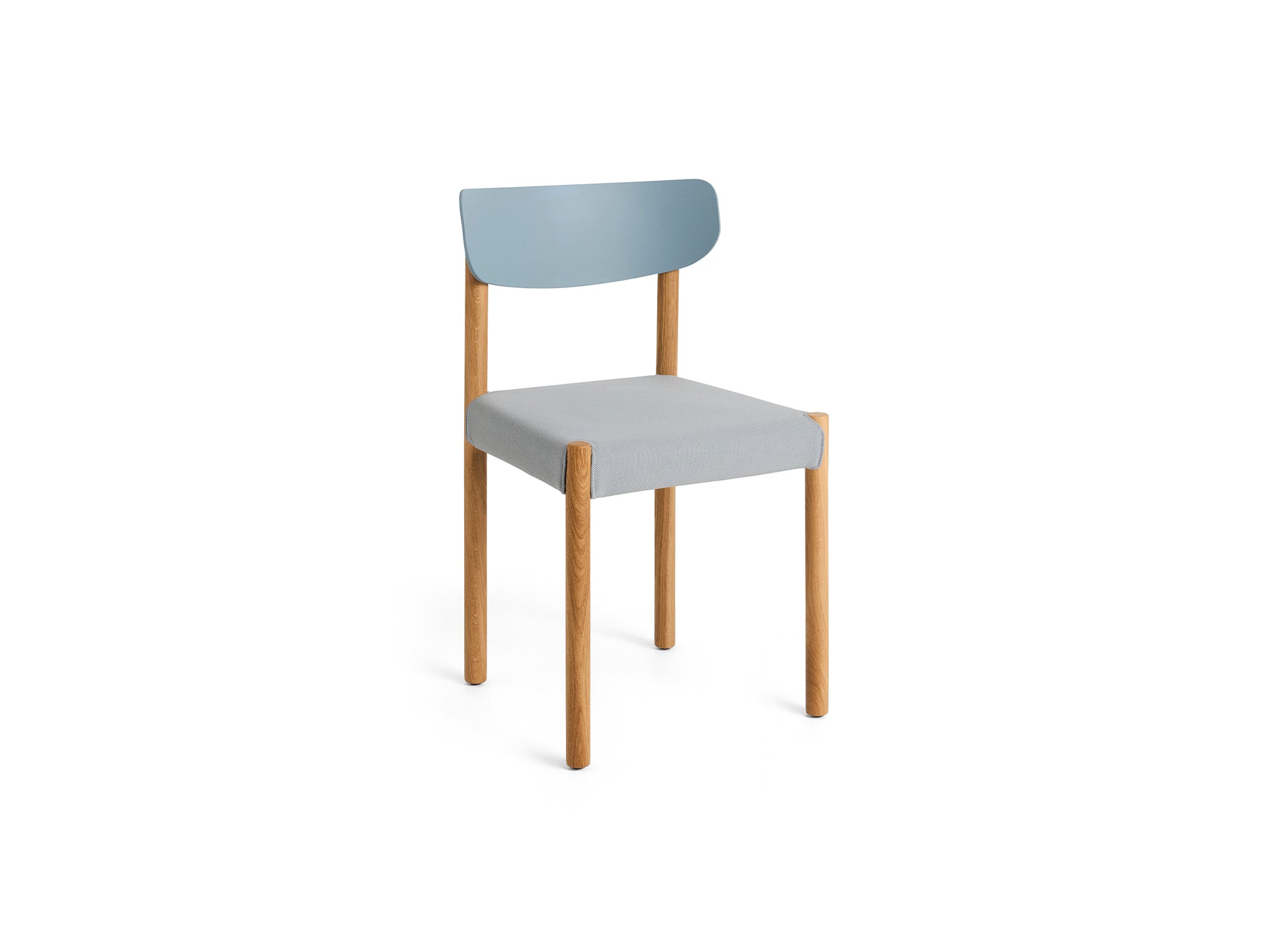 Pack Chair 11 by HAY - Oiled Oak Base / Ash Blue Backrest / Steelcut 140