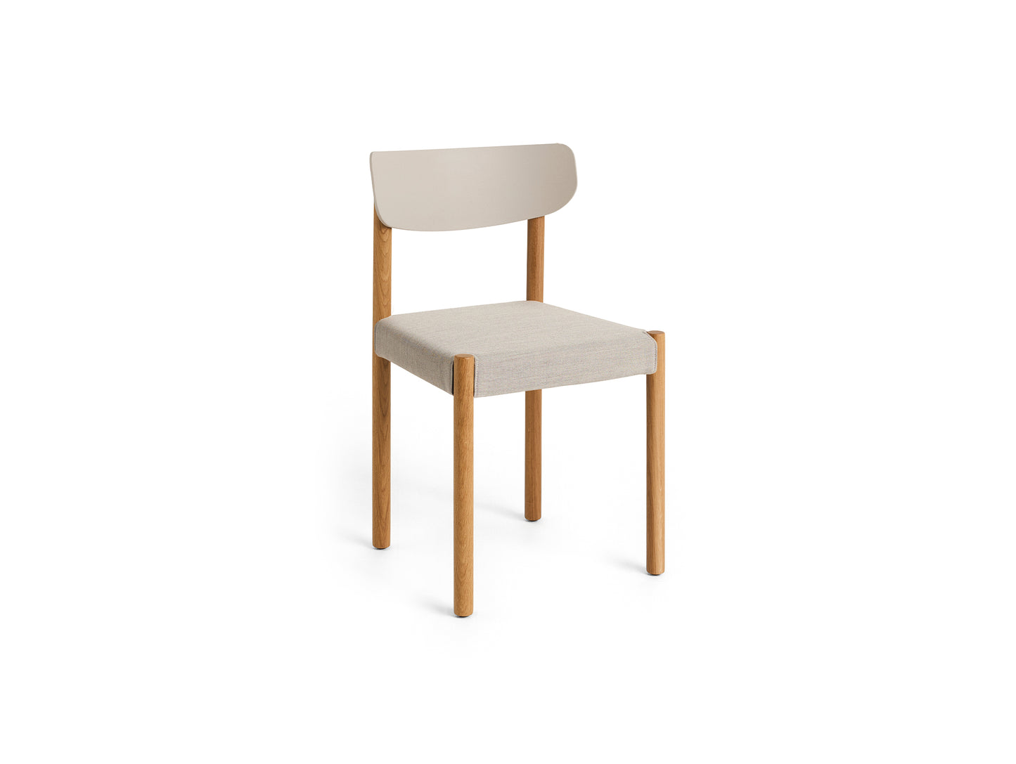 Pack Chair 11 by HAY - Oiled Oak Base / Chalk Grey Backrest / Remix 126