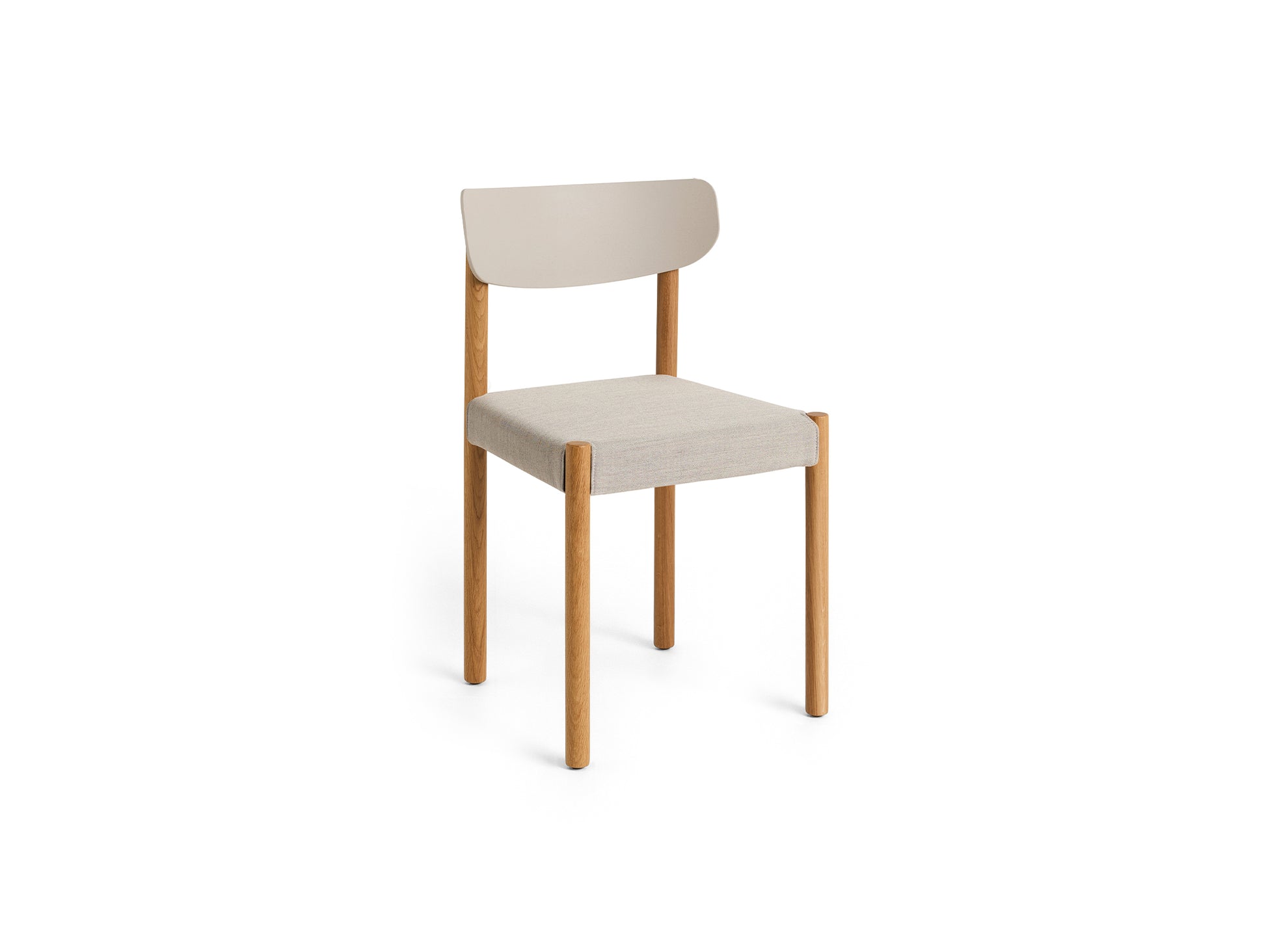 Pack Chair 11 by HAY - Oiled Oak Base / Chalk Grey Backrest / Remix 126