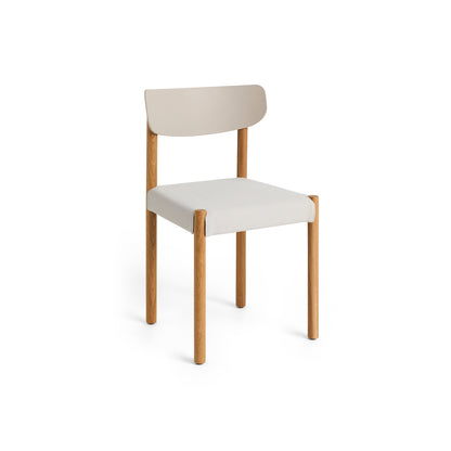 Pack Chair 11 by HAY - Oiled Oak Base / Chalk Grey Backrest / Steelcut 220