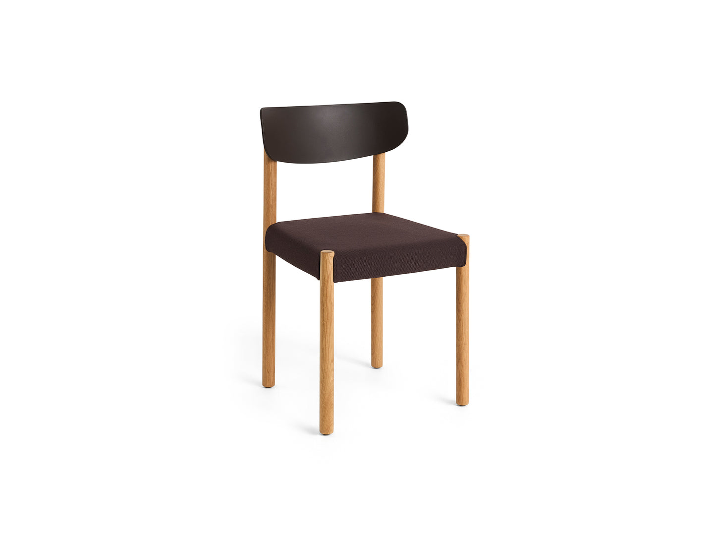 Pack Chair 11 by HAY - Oiled Oak Base / Graphite Brown Backrest / Steelcut 695