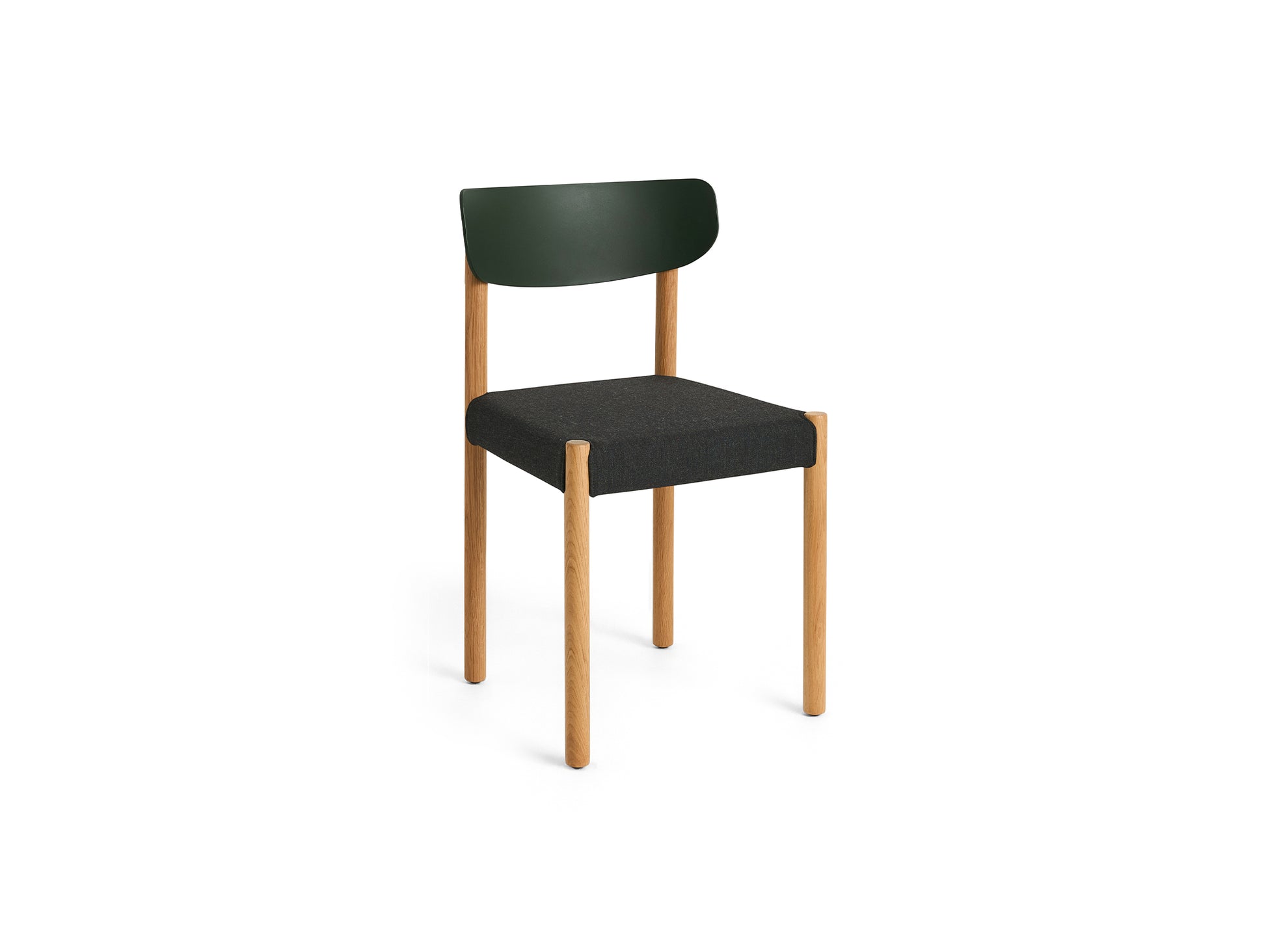 Pack Chair 11 by HAY - Oiled Oak Base / Palm Green Backrest / Remix 973
