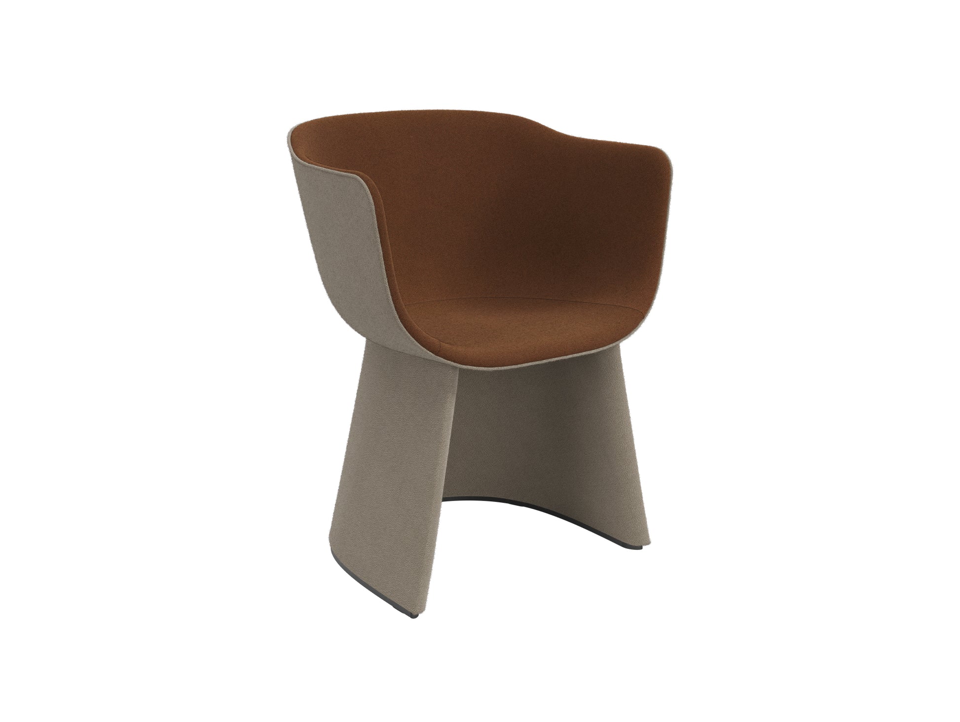 Monolit Armchair by Fritz Hansen - CM220 / Shell: Vidar 4 222 / Seat: Vidar 4 363