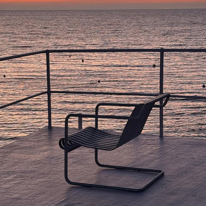 Palissade Cantilever Lounge Chair Low by HAY - Hot Galvanised
