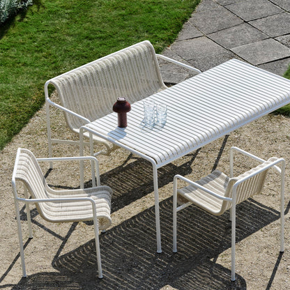 Palissade Cord Dining Bench by HAY - Sky Grey Cord
