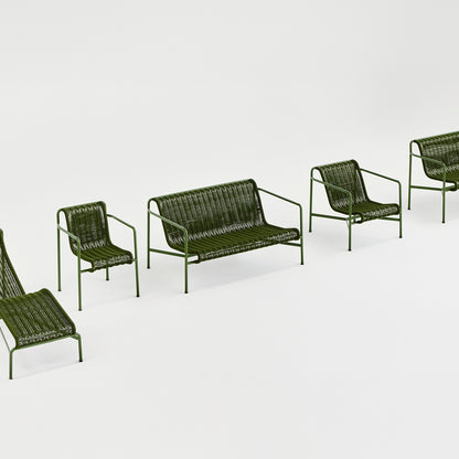 Palissade Cord Lounge Chair Low by HAY  