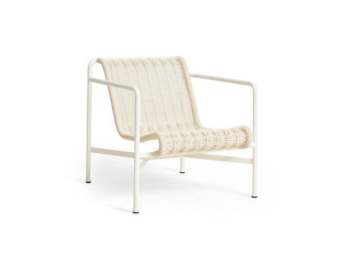Palissade Cord Lounge Chair Low by HAY - Cream White Cord