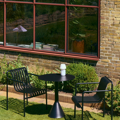 Round 70 cm Anthracite Palissade Cone Table by HAY